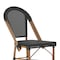 Flash Furniture Marseille Stackable IndoorOutdoor French Bistro 30 High Barstool, Black and Bamboo Finish SDA-AD642107-BS-BK-NAT-GG - alternate 2